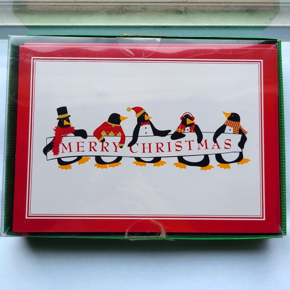 Holiday Collection Cheerful Penguins Christmas Cards - Qty 20